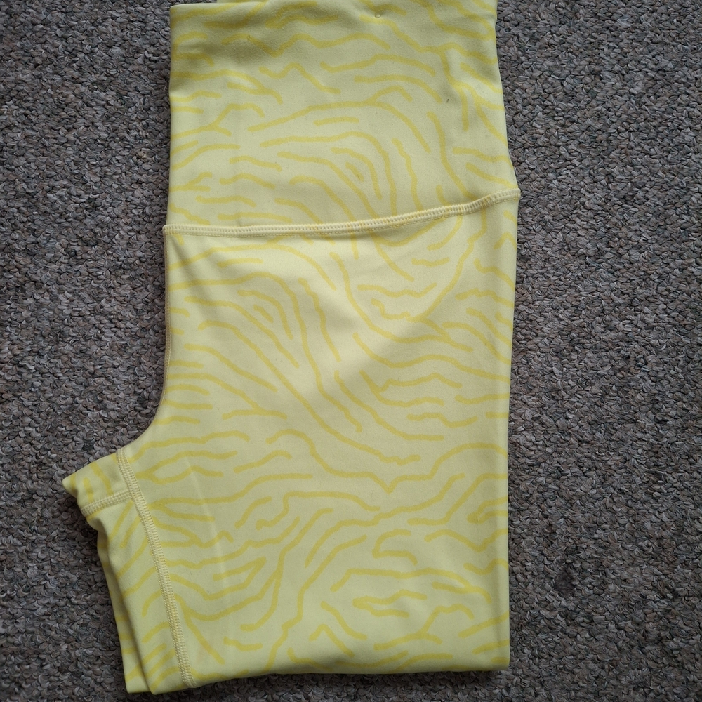 Yellow Patterned Leggings